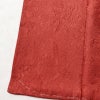 色無地 良品 しつけ糸付き 一つ紋付き 正絹 花柄 袷仕立て 身丈167cm 裄丈69cm フォーマル 着物 お茶会 赤・朱_画像12