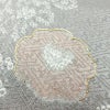 訪問着 美品 しつけ糸付き 絞り 一つ紋付き 正絹 花柄 袷仕立て 身丈159.5cm 裄丈65cm 刺繍 フォーマル 着物 入学式 卒業式 結婚式 グレー_画像7