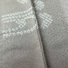 訪問着 美品 しつけ糸付き 絞り 一つ紋付き 正絹 花柄 袷仕立て 身丈159.5cm 裄丈65cm 刺繍 フォーマル 着物 入学式 卒業式 結婚式 グレー_画像12