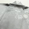 訪問着 美品 しつけ糸付き 絞り 一つ紋付き 正絹 花柄 袷仕立て 身丈159.5cm 裄丈65cm 刺繍 フォーマル 着物 入学式 卒業式 結婚式 グレー_画像18