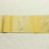 名古屋帯 六通柄 正絹 木の葉・植物柄 名古屋仕立て 箔 帯 黄・黄土色_画像15