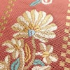 名古屋帯 太鼓柄 正絹 花柄 名古屋仕立て くすみピンク 帯 ピンク_画像3