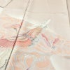 色留袖 しつけ糸付き 金駒刺繍 一つ紋付き 正絹 人物・動物柄 袷仕立て 身丈156.5cm 裄丈68cm 箔 刺繍 共八掛 金彩 フォーマル 着物 結婚式 ピンク_画像5