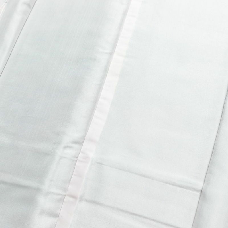 紬 しつけ糸付き 正絹 風景柄 袷仕立て 身丈152.5cm 裄丈64cm 着物 緑・うぐいす色_画像17