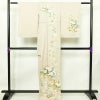 訪問着 しつけ糸付き 一つ紋付き 正絹 花柄 袷仕立て 身丈168.5cm 裄丈66.5cm 箔 フォーマル 着物 入学式 卒業式 結婚式 ピンク_画像2
