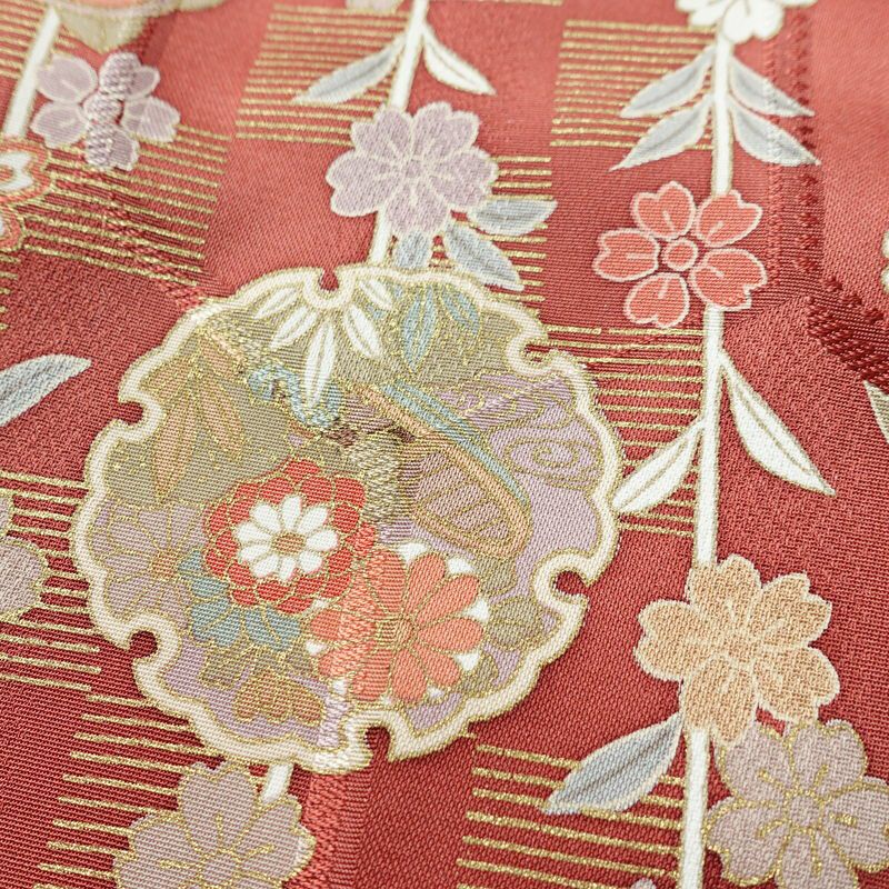 付け下げ 付下小紋 美品 正絹 古典柄 袷仕立て 身丈164.5cm 裄丈66cm 箔 金彩 フォーマル 着物 柄八掛 多色使い_画像7