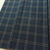 紬 良品 正絹 チェック・格子柄 袷仕立て 身丈159cm 裄丈66cm 着物 青・紺_画像4