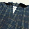 紬 良品 正絹 チェック・格子柄 袷仕立て 身丈159cm 裄丈66cm 着物 青・紺_画像15