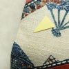 名古屋帯 太鼓柄 正絹 古典柄 名古屋仕立て 刺繍 帯 紬地 扇子 ピンク_画像4