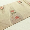 名古屋帯 太鼓柄 良品 正絹 人物・動物柄 名古屋仕立て 帯 ベージュ_画像12