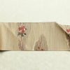 名古屋帯 太鼓柄 良品 正絹 人物・動物柄 名古屋仕立て 帯 ベージュ_画像14