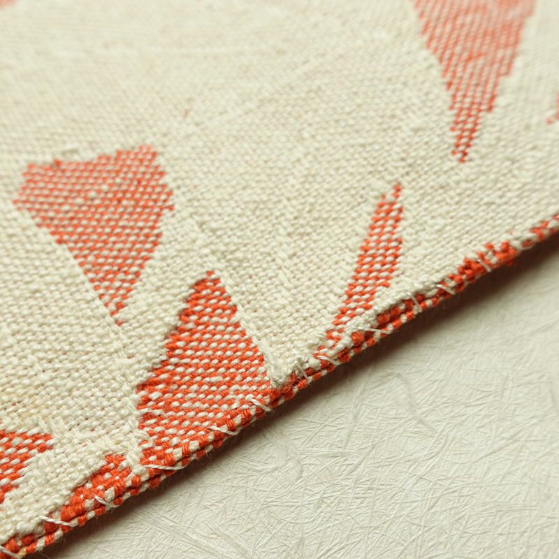 名古屋帯 六通柄 正絹 花柄 名古屋仕立て 帯 紬地 サーモンピンク ピンク_画像11