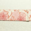 名古屋帯 六通柄 正絹 花柄 名古屋仕立て 帯 紬地 サーモンピンク ピンク_画像13