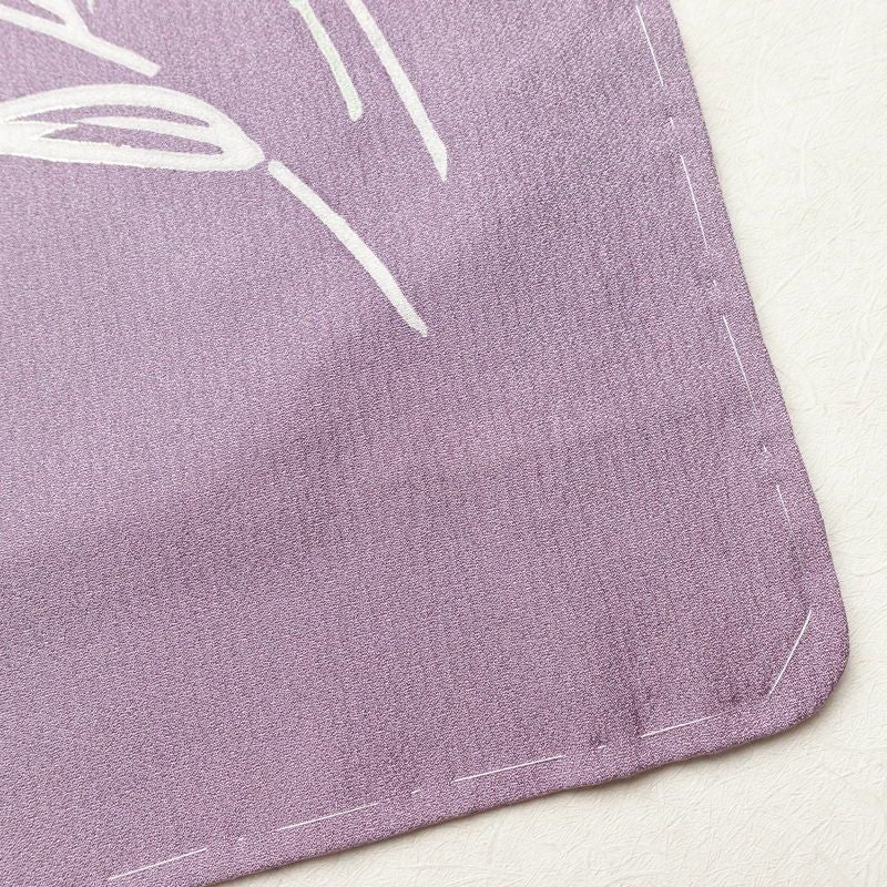 付け下げ 良品 しつけ糸付き 正絹 花柄 袷仕立て 身丈169cm 裄丈70.5cm 箔 フォーマル 着物 入学式 卒業式 結婚式 紫・藤色_画像16