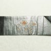 名古屋帯 太鼓柄 良品 正絹 木の葉・植物柄 名古屋仕立て 箔 刺繍 金・銀_画像13