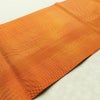 名古屋帯 全通柄 美品 正絹 その他の柄 松葉仕立て 帯 橙_画像11