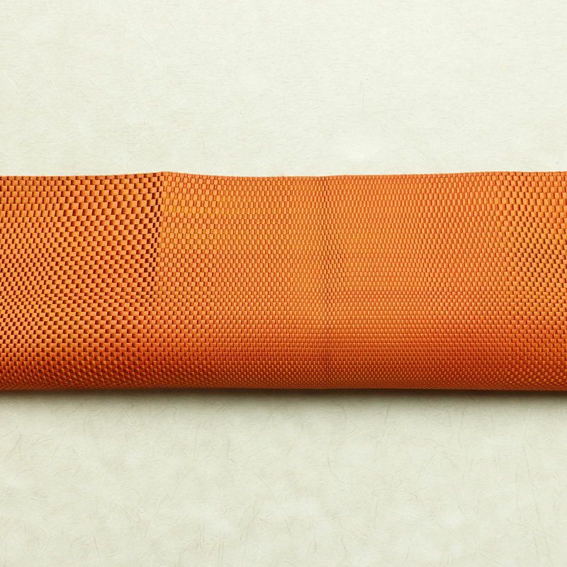 名古屋帯 全通柄 美品 正絹 その他の柄 松葉仕立て 帯 橙_画像13