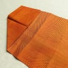 名古屋帯 全通柄 美品 正絹 その他の柄 松葉仕立て 帯 橙_画像15