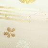 名古屋帯 六通柄 正絹 古典柄 名古屋仕立て 箔 帯 白_画像6
