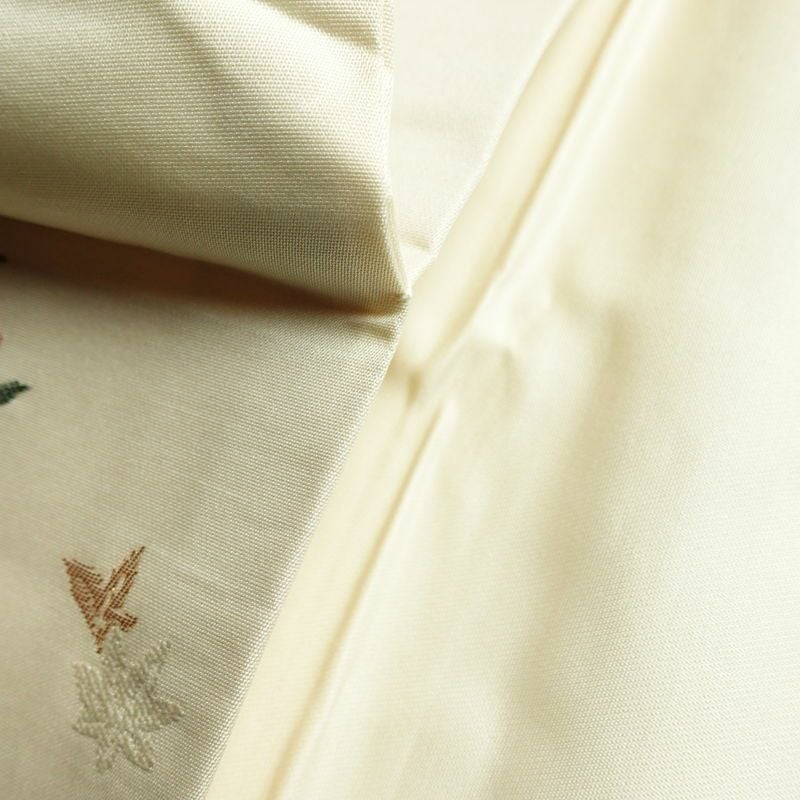 名古屋帯 六通柄 正絹 古典柄 名古屋仕立て 箔 帯 白_画像20