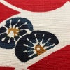 名古屋帯 全通柄 正絹 古典柄 松葉仕立て 帯 赤・朱_画像4