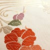 名古屋帯 六通柄 正絹 花柄 名古屋仕立て 箔 帯 ピンク_画像6