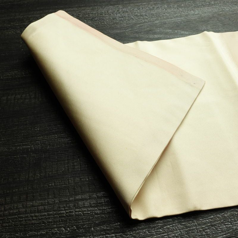 名古屋帯 太鼓柄 正絹 幾何学柄・抽象柄 名古屋仕立て 箔 帯 クリーム_画像9