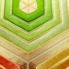 名古屋帯 太鼓柄 金駒刺繍 正絹 亀甲柄 名古屋仕立て 刺繍 金糸 帯 金・銀_画像5