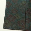紬 良品 しつけ糸付き 正絹 花柄 袷仕立て 身丈155cm 裄丈63.5cm 着物 緑・うぐいす色_画像12
