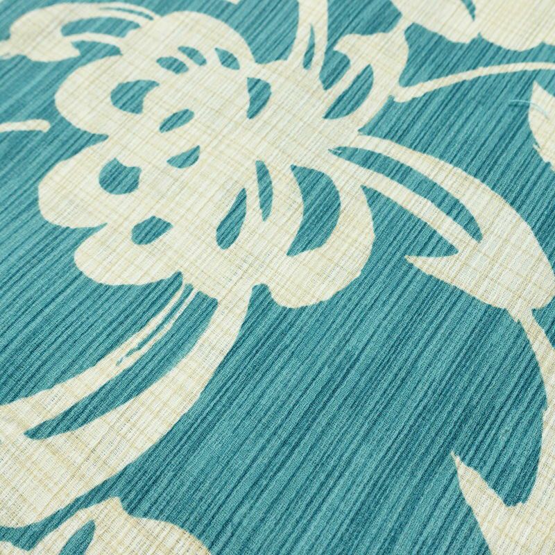 新品 浴衣 女性用 綿麻 高級変わり織 古典柄 花柄 菊柄 ゆかた 未使用品 しつけ糸付き くすみカラー くすみターコイズ モダン 上品 乱菊_画像4