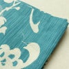新品 浴衣 女性用 綿麻 高級変わり織 古典柄 花柄 菊柄 ゆかた 未使用品 しつけ糸付き くすみカラー くすみターコイズ モダン 上品 乱菊_画像10