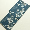 新品 浴衣 女性用 綿麻 高級変わり織 古典柄 花柄 椿柄 ゆかた 未使用品 しつけ糸付き レトロ くすみカラー モダン_画像1