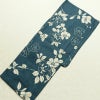 新品 浴衣 女性用 綿麻 高級変わり織 古典柄 花柄 椿柄 ゆかた 未使用品 しつけ糸付き レトロ くすみカラー モダン_画像2