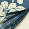 新品 浴衣 女性用 綿麻 高級変わり織 古典柄 花柄 椿柄 ゆかた 未使用品 しつけ糸付き レトロ くすみカラー モダン_画像11