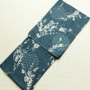 新品 浴衣 女性用 綿麻 高級変わり織 古典柄 ゆかた 未使用品 しつけ糸付き 二十緑 シック モダン 雪輪 麻の葉_画像1