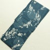 新品 浴衣 女性用 綿麻 高級変わり織 古典柄 ゆかた 未使用品 しつけ糸付き 二十緑 シック モダン 雪輪 麻の葉_画像2