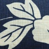 新品 浴衣 女性用 綿麻 高級変わり織 古典柄 花柄 牡丹柄 ゆかた 未使用品 しつけ糸付き 紺 シック モダン 上品 ボタン_画像5