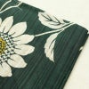 新品 浴衣 女性用 綿 平織 古典柄 花柄 ゆかた 未使用品 しつけ糸付き 緑 レトロ モダン 向日葵_画像10