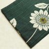 新品 浴衣 女性用 綿 平織 古典柄 花柄 ゆかた 未使用品 しつけ糸付き 緑 レトロ モダン 向日葵_画像12