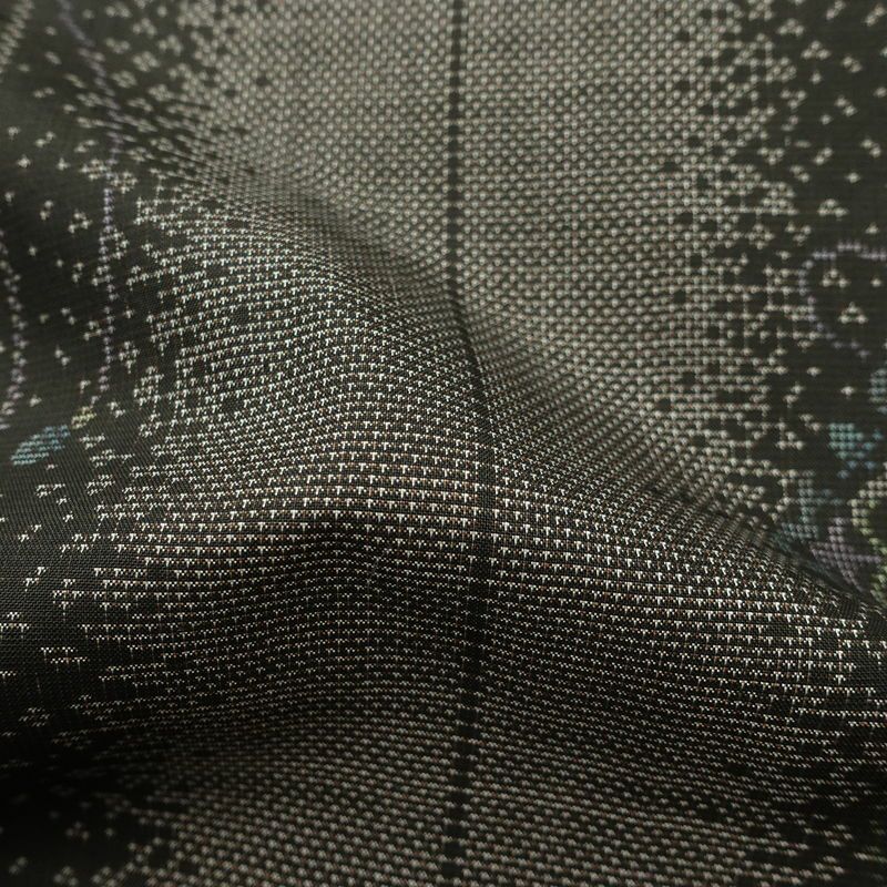 大島紬 美品 しつけ糸付き 正絹 縞柄・線柄 袷仕立て 身丈160.5cm 裄丈65cm リサイクル着物 着物 茶_画像21