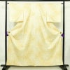 小紋 良品 総柄 ポリエステル 古典柄 袷仕立て 身丈159cm 裄丈63cm リサイクル着物 着物 カジュアル クリーム_画像1