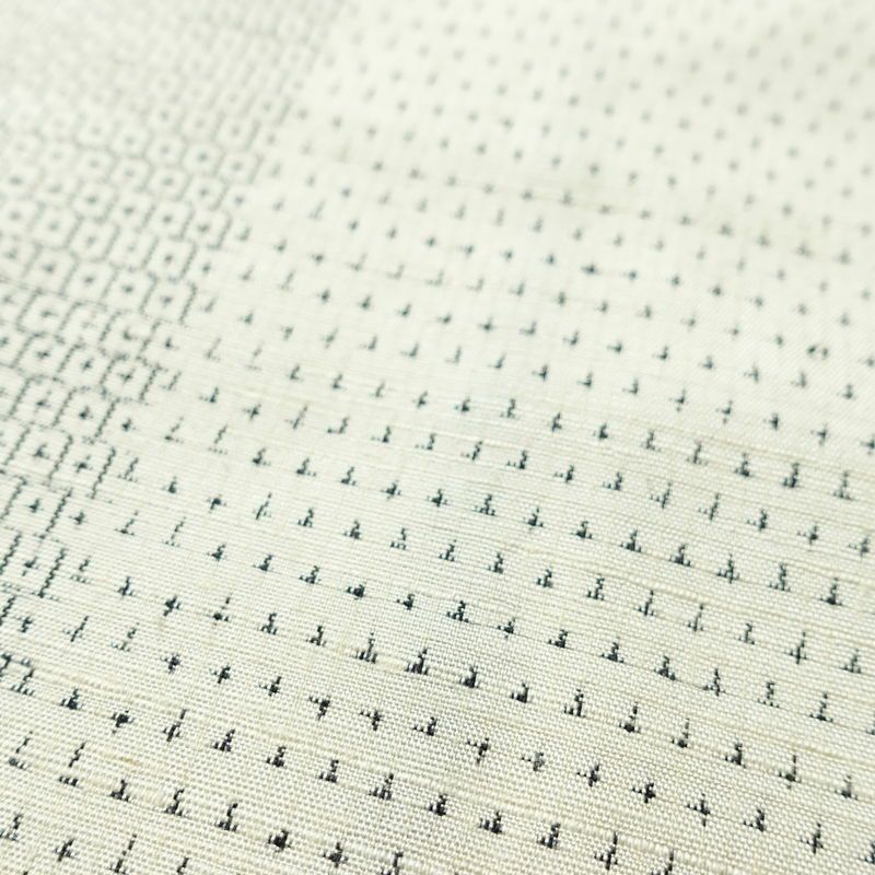 紬 正絹 チェック・格子柄 袷仕立て 身丈162.5cm 裄丈63cm リサイクル着物 着物 モダン カジュアル 白_画像8