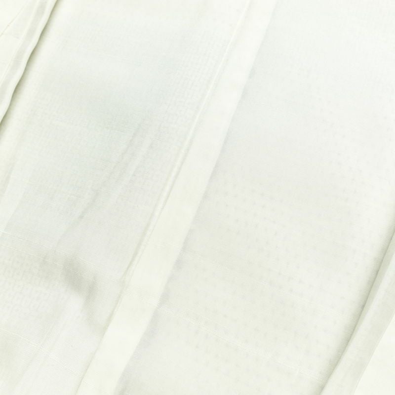 紬 正絹 チェック・格子柄 袷仕立て 身丈162.5cm 裄丈63cm リサイクル着物 着物 モダン カジュアル 白_画像18