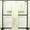 付け下げ 落款入り しつけ糸付き 正絹 花柄 袷仕立て 身丈159.5cm 裄丈67cm リサイクル着物 着物 手描き フォーマル 上品 白_画像2