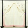 付け下げ 落款入り しつけ糸付き 正絹 花柄 袷仕立て 身丈159.5cm 裄丈67cm リサイクル着物 着物 手描き フォーマル 上品 白_画像3
