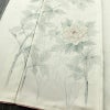 付け下げ 落款入り しつけ糸付き 正絹 花柄 袷仕立て 身丈159.5cm 裄丈67cm リサイクル着物 着物 手描き フォーマル 上品 白_画像4