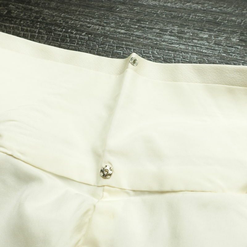 付け下げ 落款入り しつけ糸付き 正絹 花柄 袷仕立て 身丈159.5cm 裄丈67cm リサイクル着物 着物 手描き フォーマル 上品 白_画像20