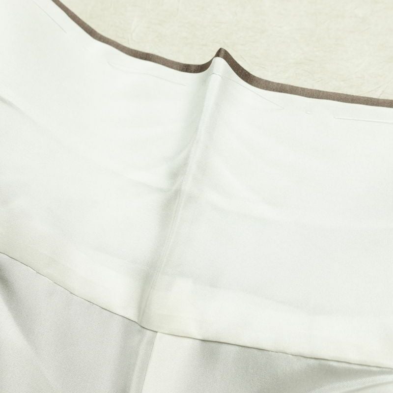 付け下げ 良品 しつけ糸付き 正絹 花柄 袷仕立て 身丈155.5cm 裄丈63cm リサイクル着物 着物 箔 金彩 銀彩 入学式 卒業式 七五三 お宮参り フォーマル 茶_画像20