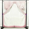 付け下げ 良品 しつけ糸付き 正絹 花柄 袷仕立て 身丈158.5cm 裄丈64cm リサイクル着物 着物 入学式 卒業式 七五三 お宮参り フォーマル 上品 ラベンダーピンク ピンク_画像3