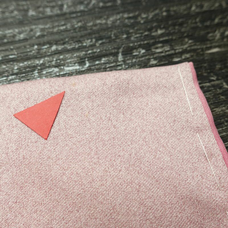 付け下げ 良品 しつけ糸付き 正絹 花柄 袷仕立て 身丈158.5cm 裄丈64cm リサイクル着物 着物 入学式 卒業式 七五三 お宮参り フォーマル 上品 ラベンダーピンク ピンク_画像15